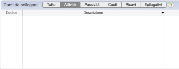 XBRL Collegamento Conti: attivo