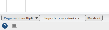importa operazioni xls