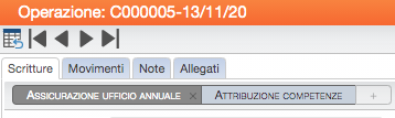 operazione con due scritture