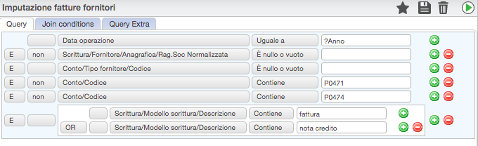 Quei imputazione fatture fornitori