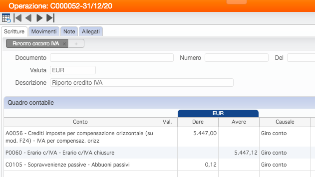 riporto credito iva